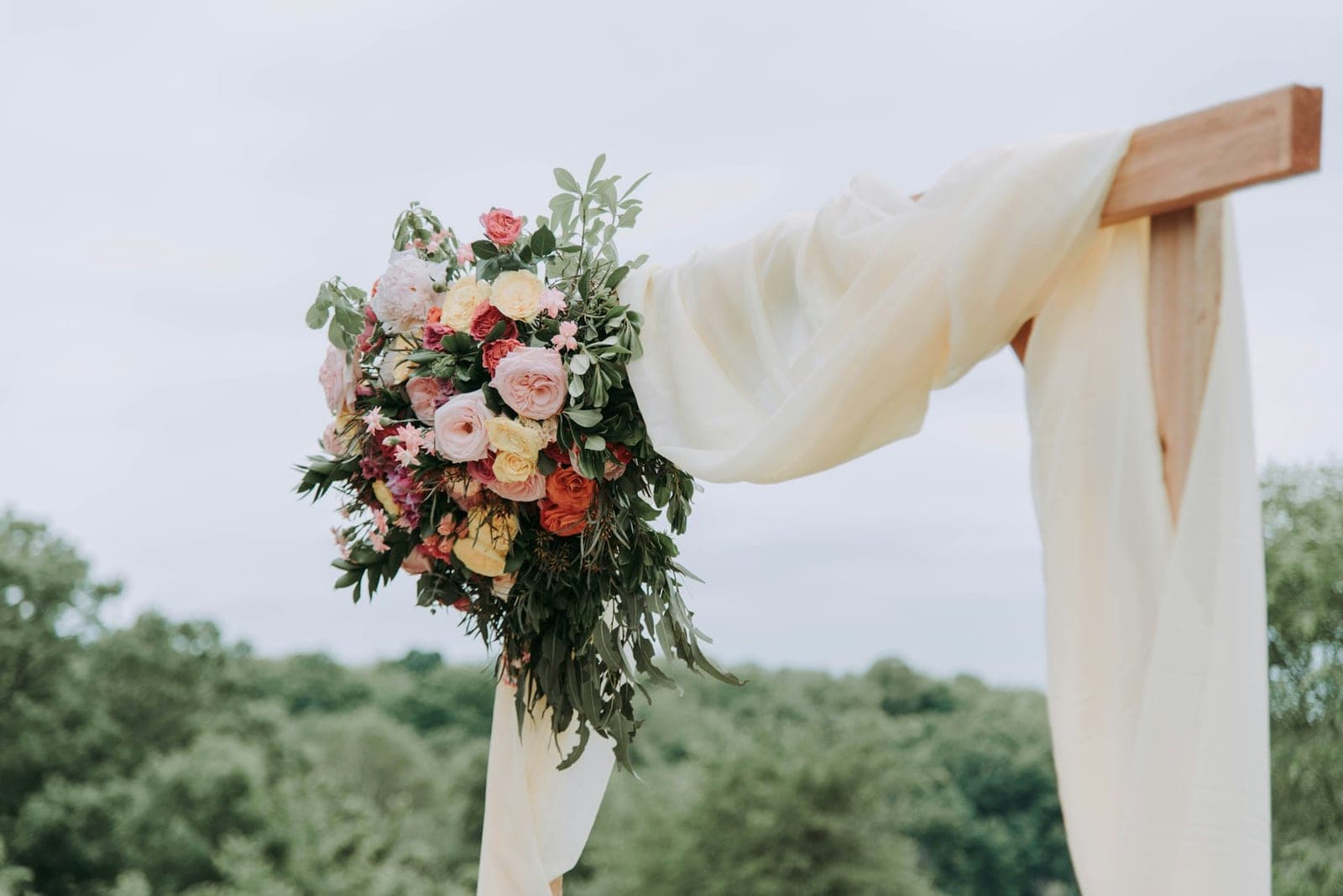 Flowers held at the hip